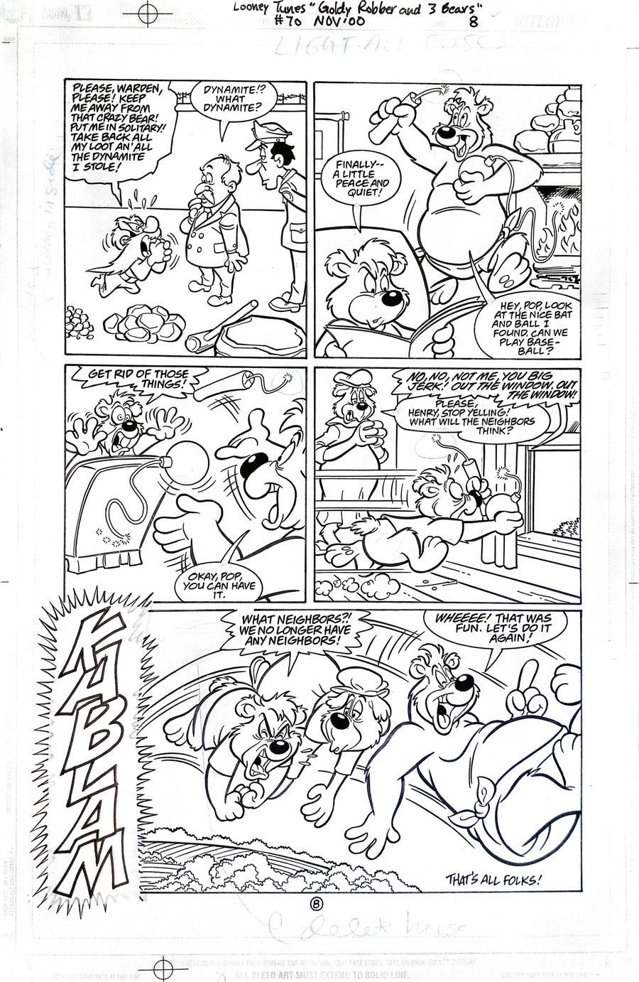 Looney Tunes #70 page8 original art