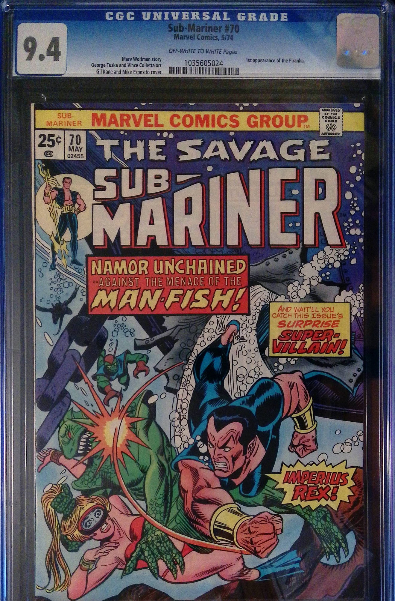 Sub-Mariner #70 CGC 9.4