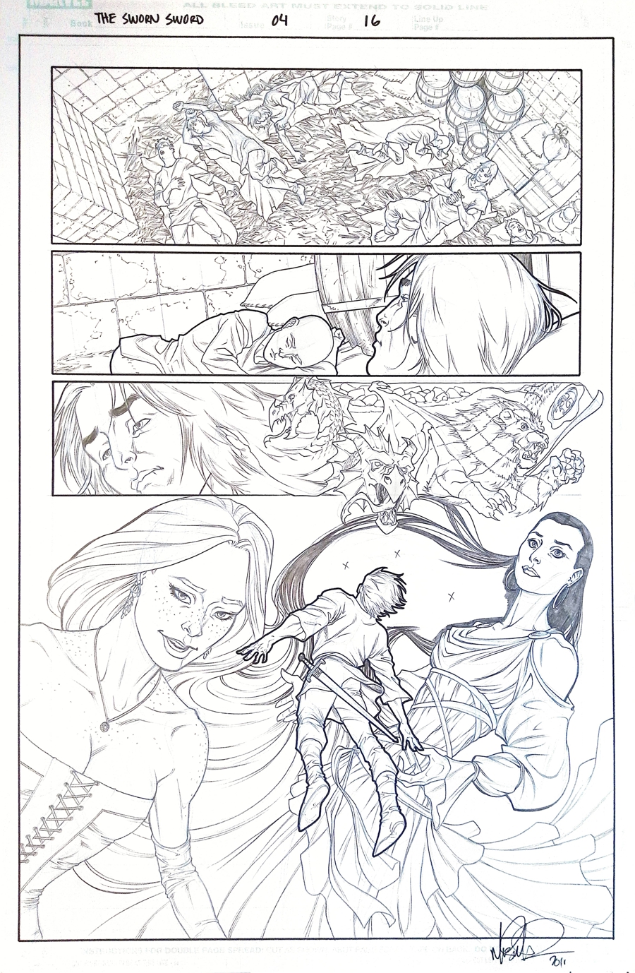 Sworn Sword #4 page16 Mike Miller Art