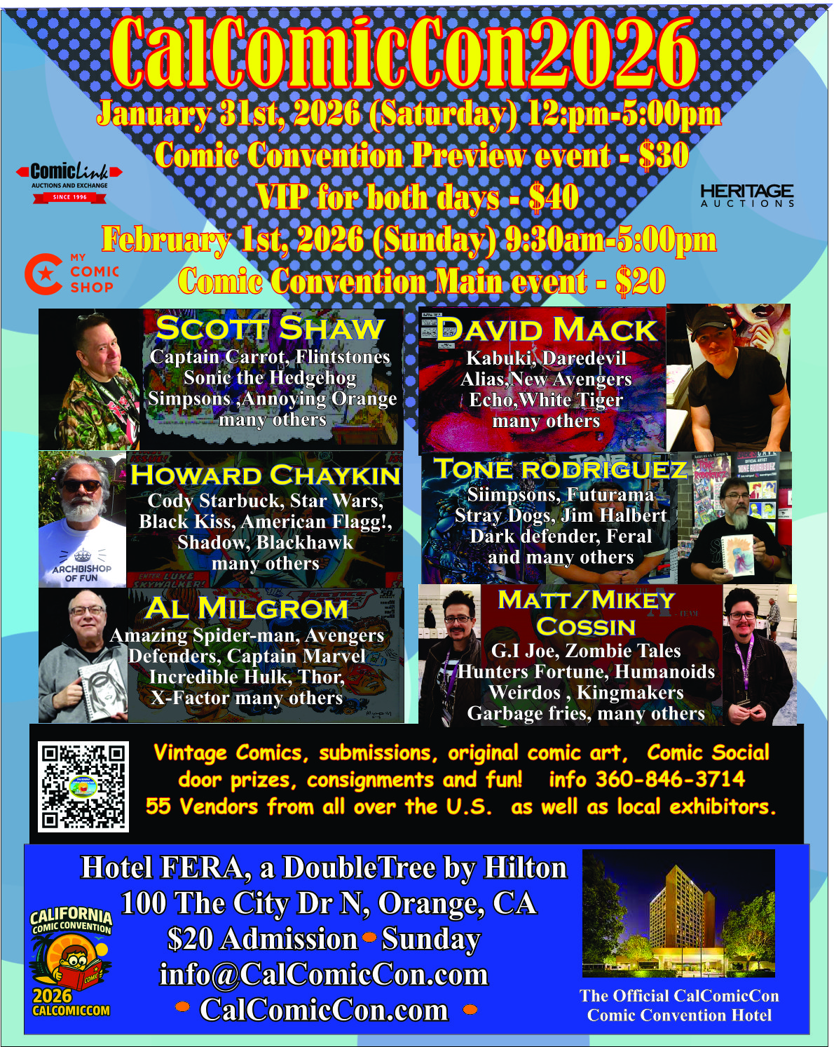 CalComicCon 2026 flyer